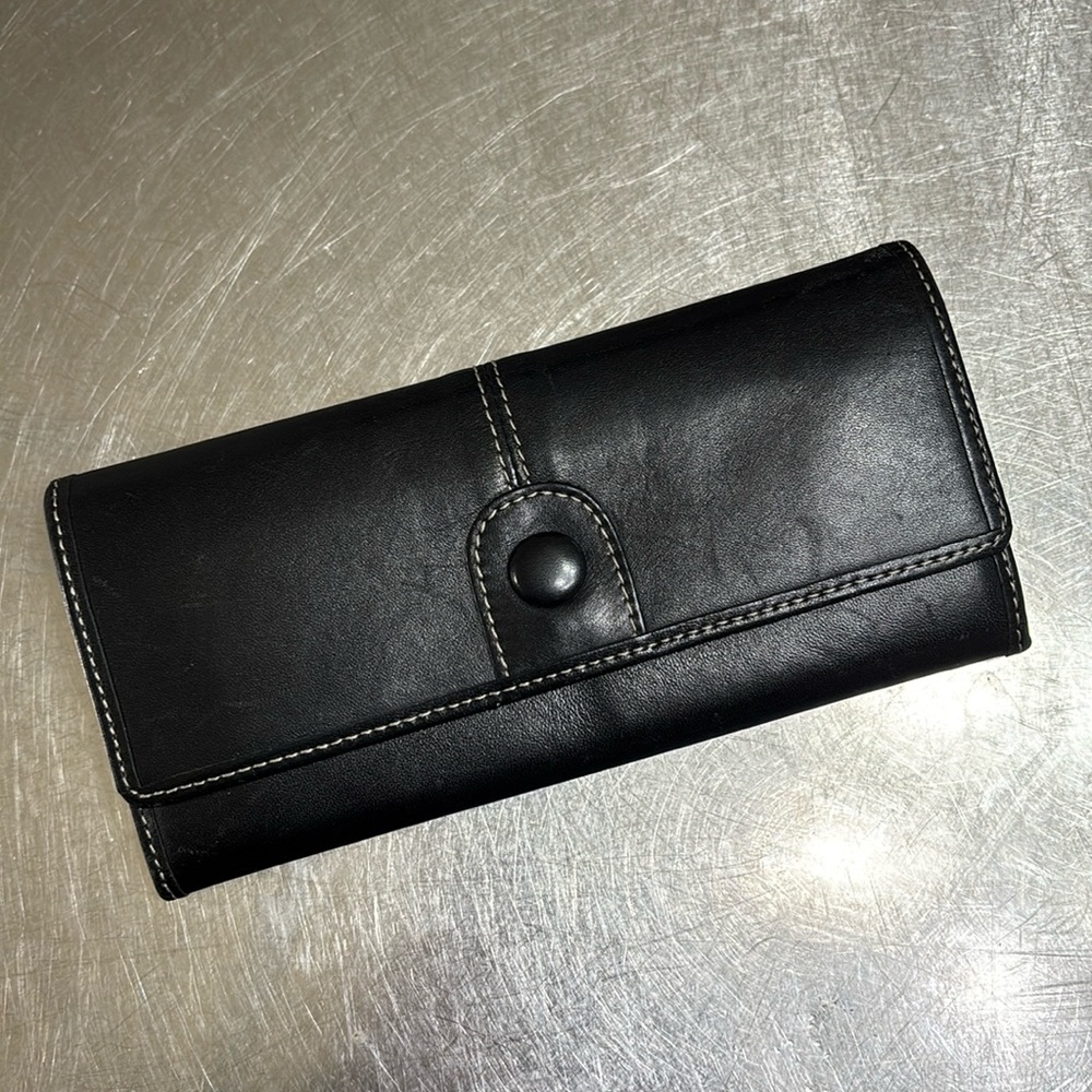 Ann Taylor LOFT Wallet Black Leather